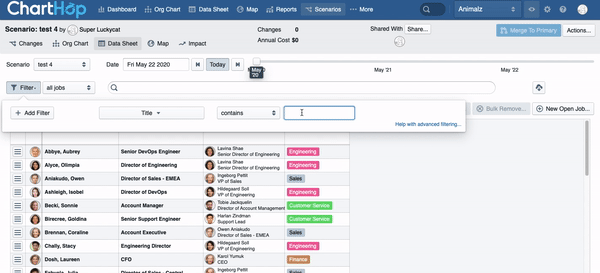 ChartHop filter position